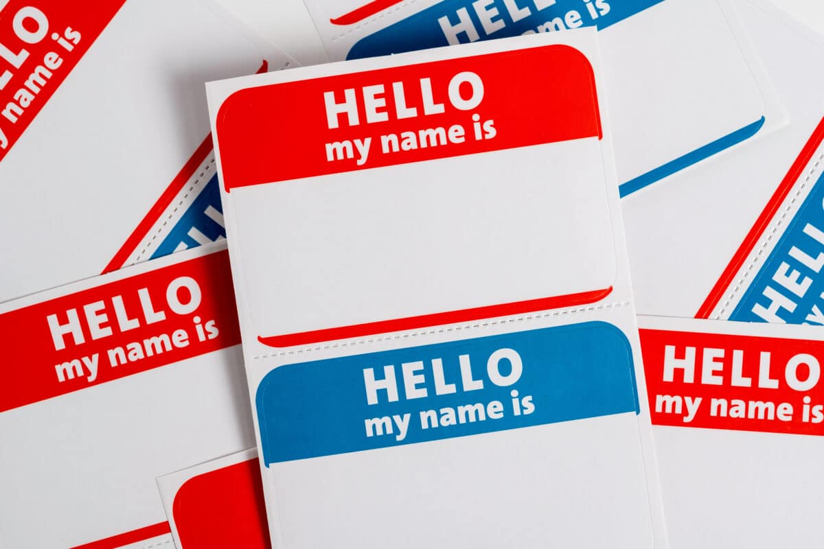 Hello my name is stickers