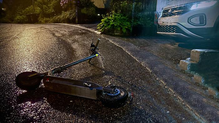 Scooter on Ground
