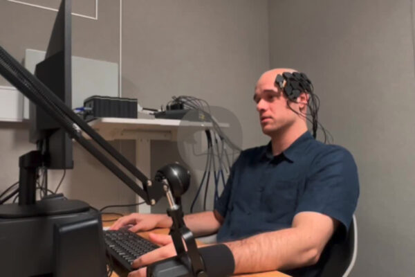 A University of Melbourne startup is developing a brain computer interface, designed to help people with impaired speech communicate simply by using their thoughts.