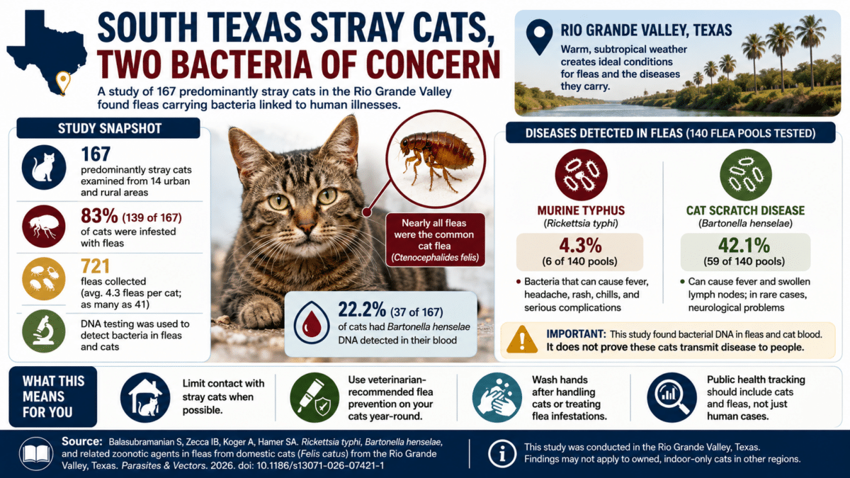 cat fleas infographic