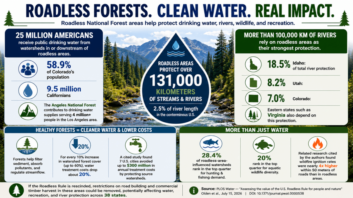 oadless forests infographic