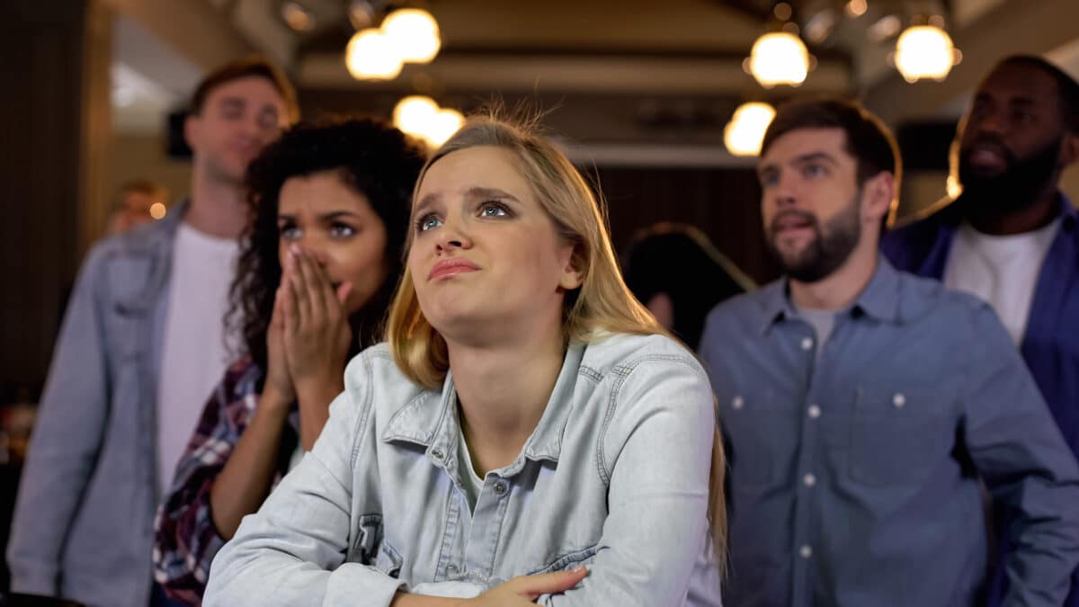 People disappointed with elections results or loss of favorites at competition