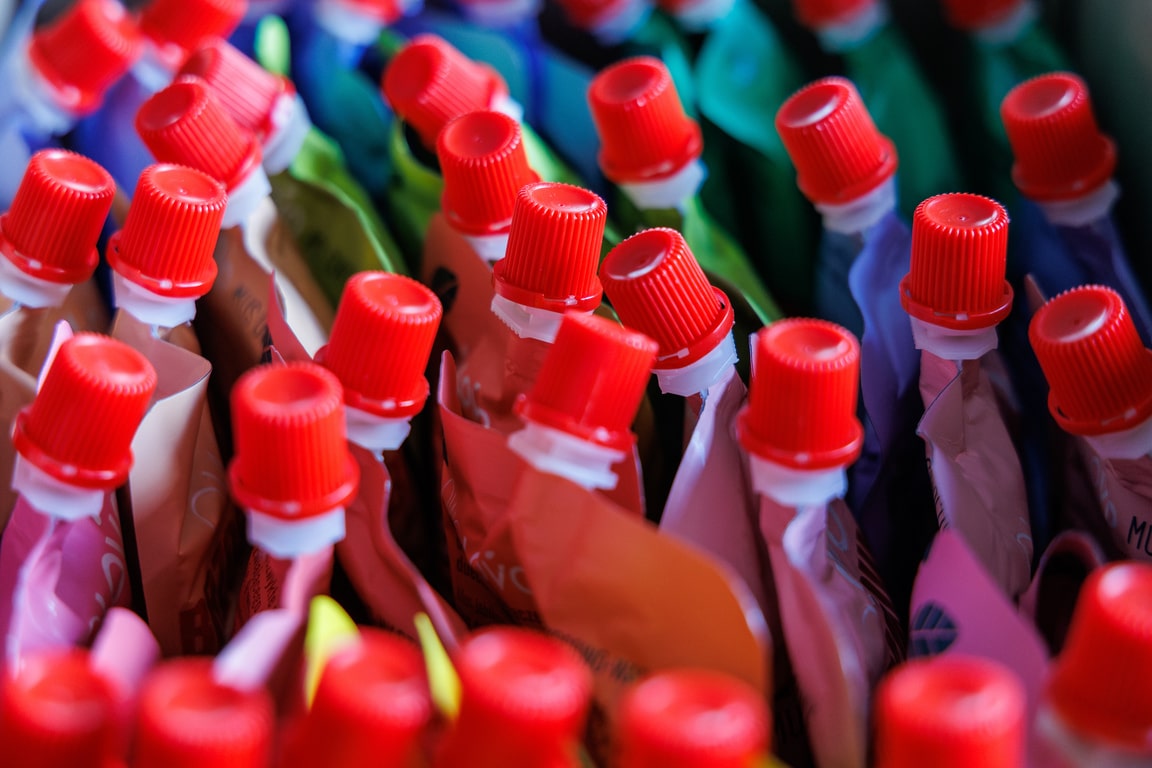 Fruit puree pouches