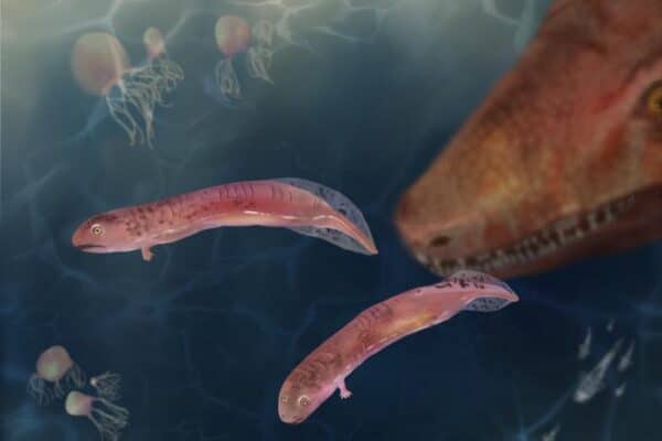 mammals evolved from animals that had a tadpole stage.