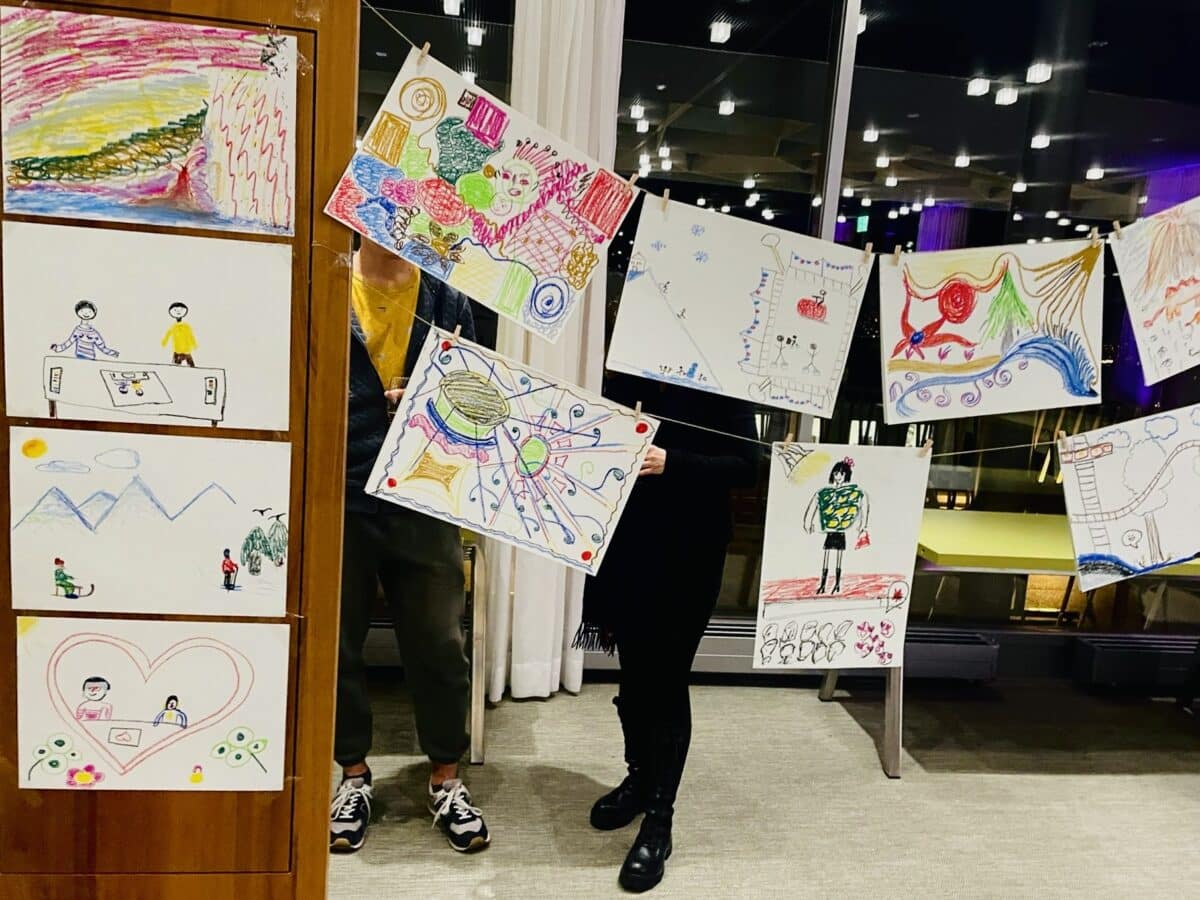 drawing together