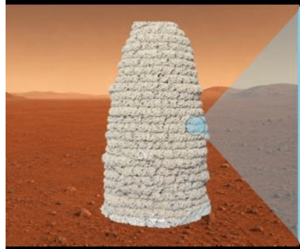 Living building material can be 3D printed under simulated Martian conditions at –30°C and 0.01 atm.