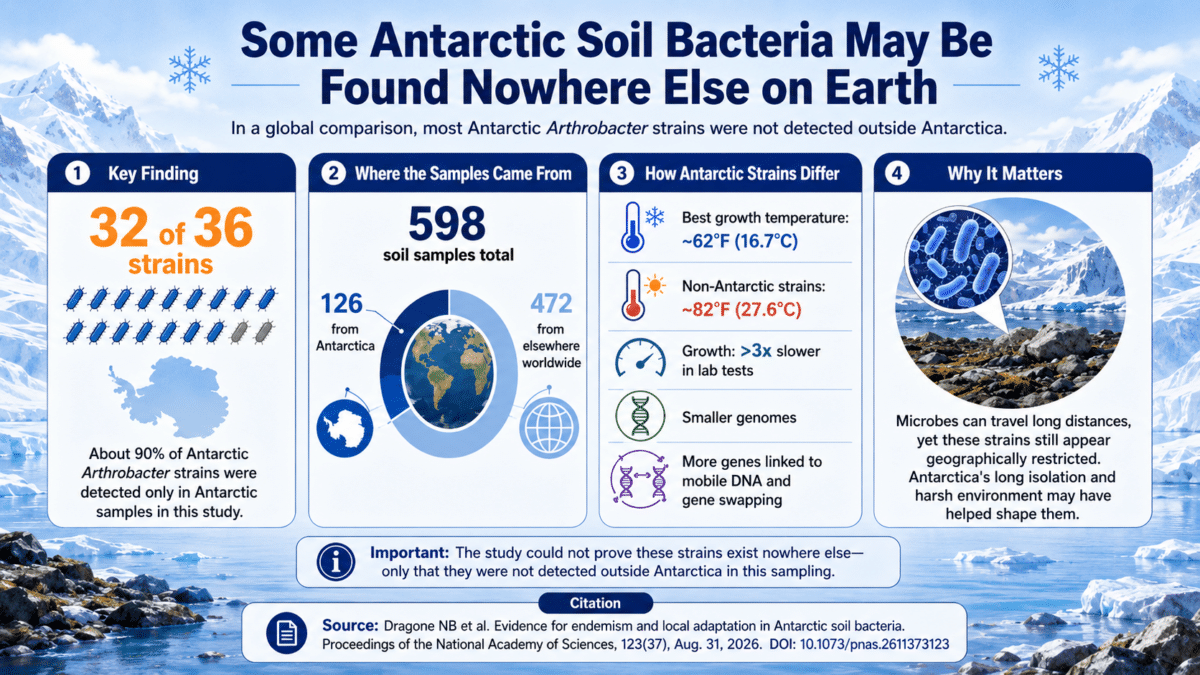 antarctica bacteria infographic