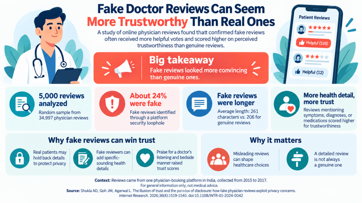 fake dr review infographic