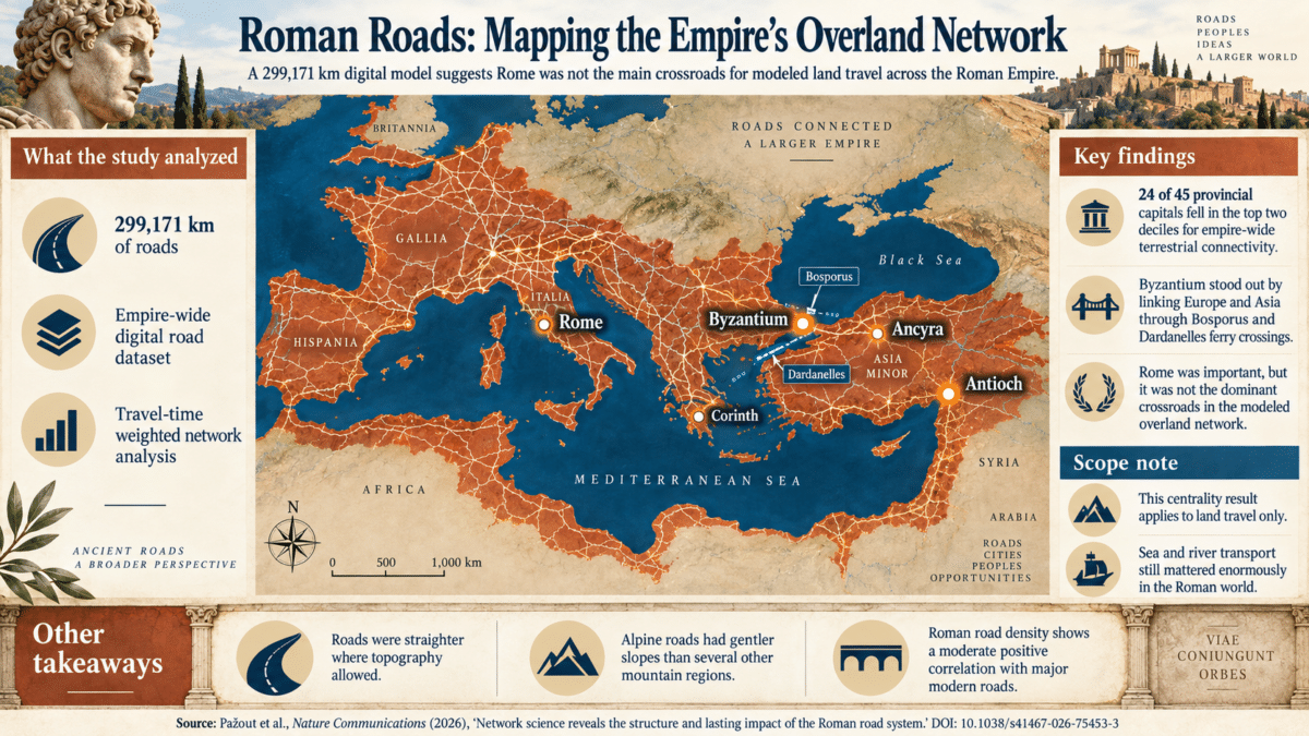 rome roads infographic
