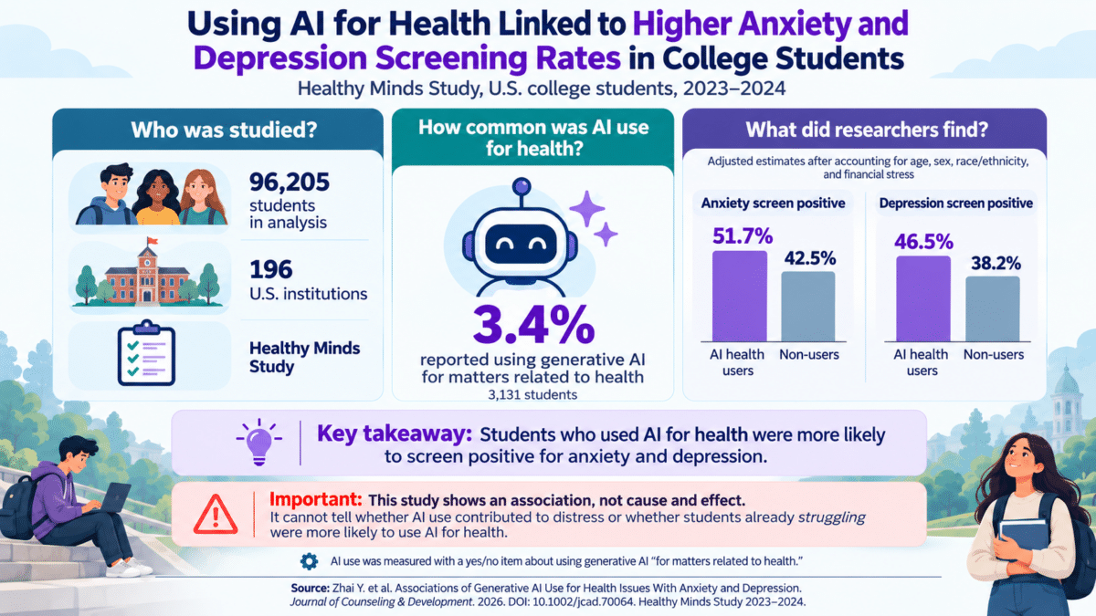 AI Health Use and Student Wellbeing