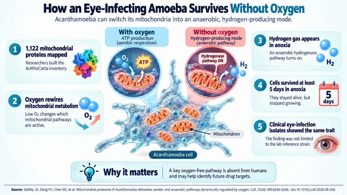 Acanthamoeba’s Oxygen-Free Survival Strategy