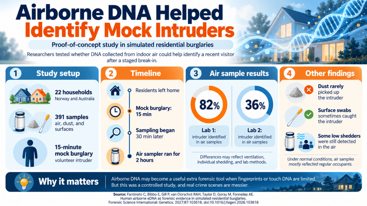 Airborne DNA Forensic Infographic