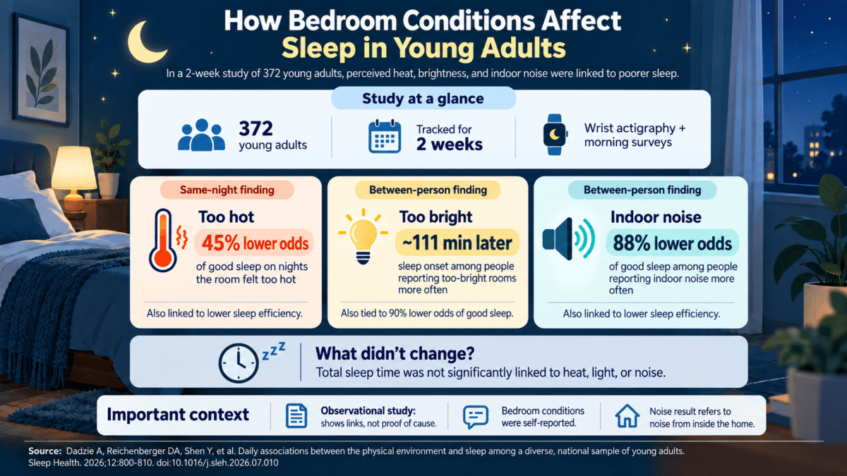 Bedroom Conditions and Young Adult Sleep