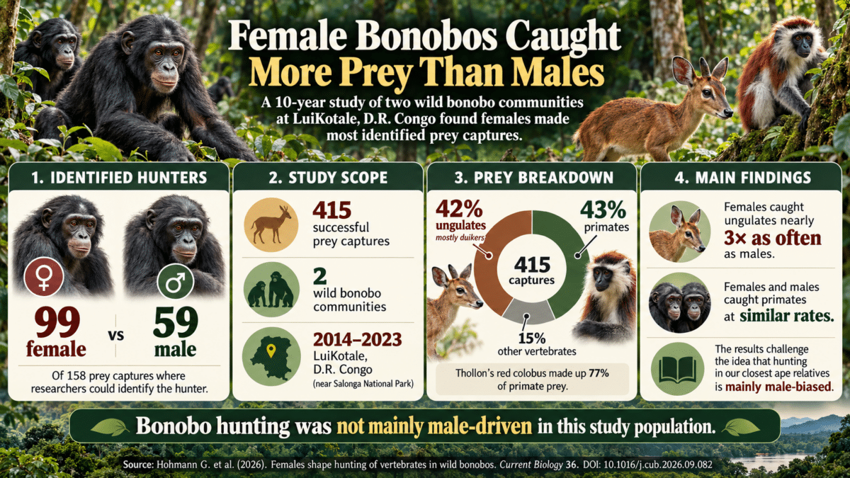 Bonobo Hunting_ Females Lead the Way