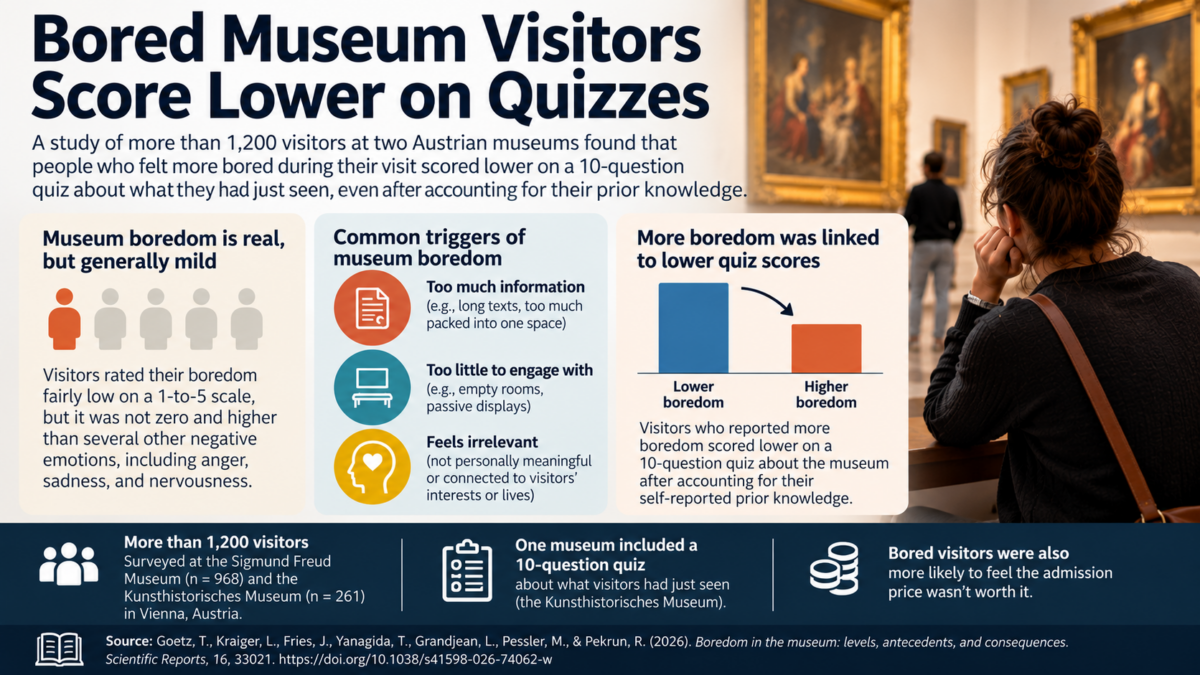 Boredom and Learning in Museums