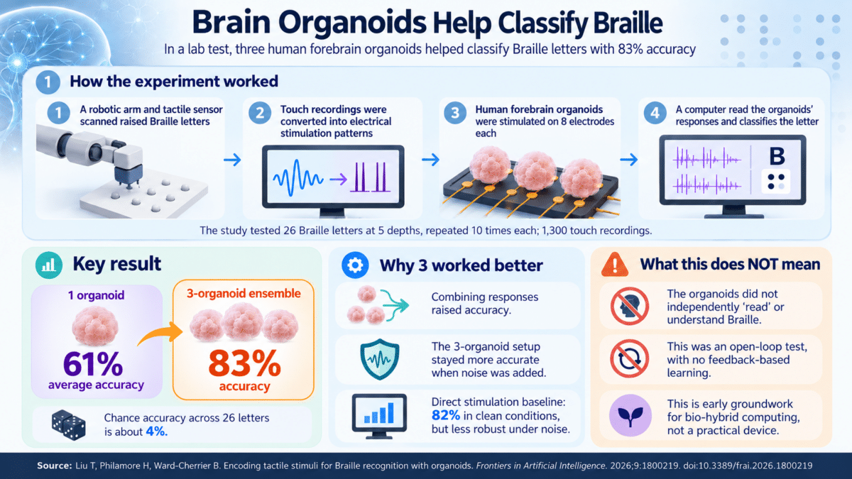 Brain Organoids Classify Braille Letters