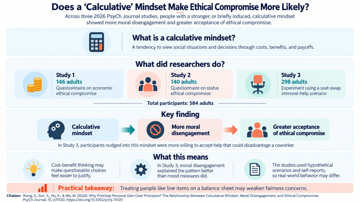 Calculative Mindset and Ethical Compromise