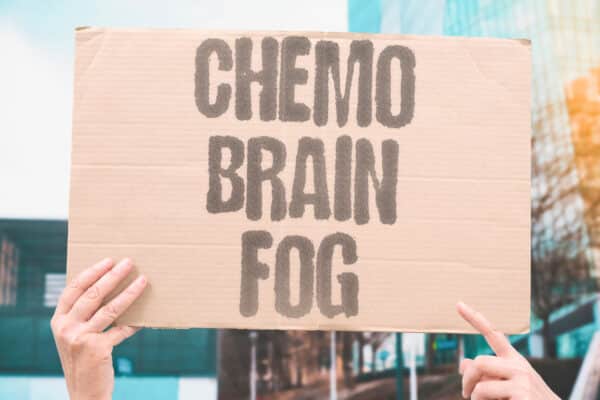 "Chemo Brain Fog" Describe cognitive impairment during and after treatment. COGNITIVE. IMPAIRMENT. MEMORY. ATTENTION. PROCESSING.