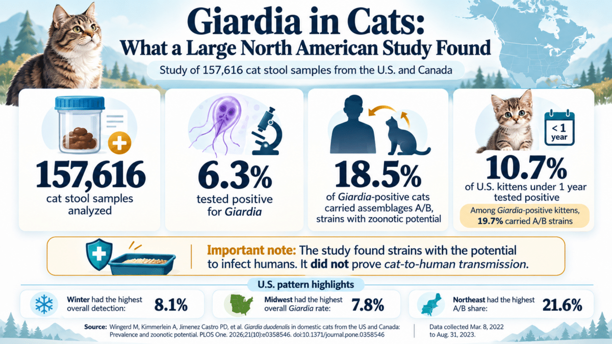 Giardia in Cats_ North American Study Insights