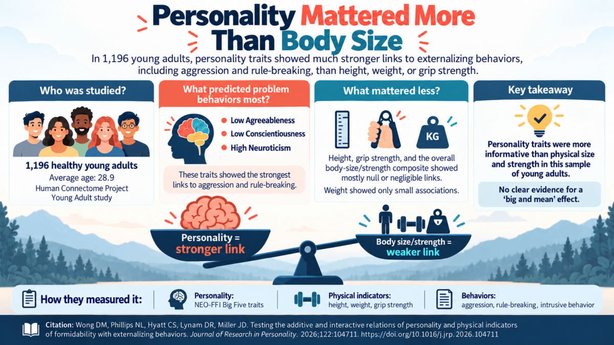 Personality Beats Body Size in Young Adults