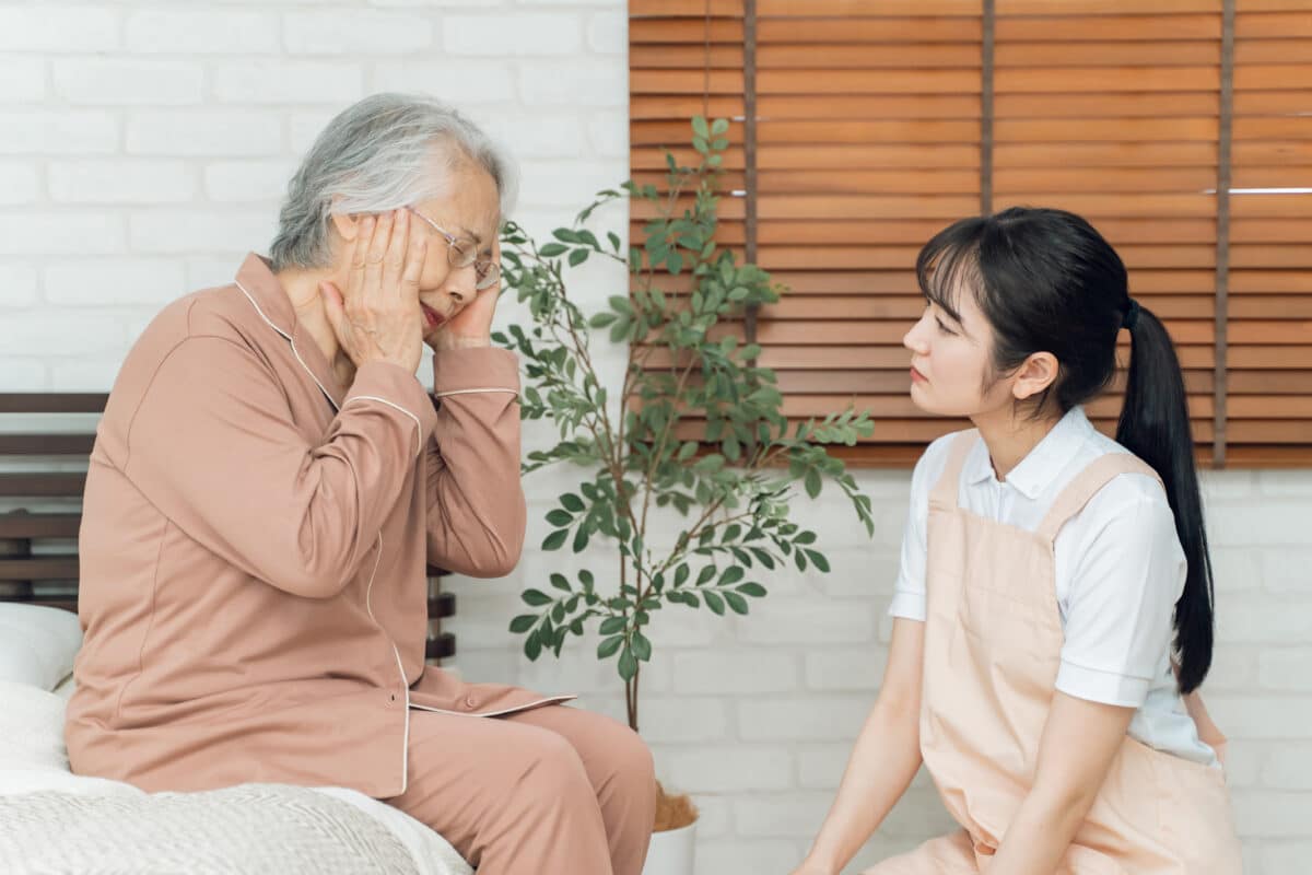 Older adult with headache