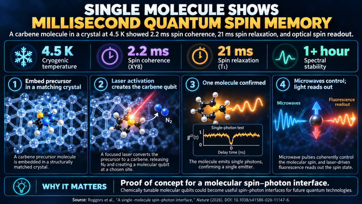 Single-Molecule Quantum Spin Memory