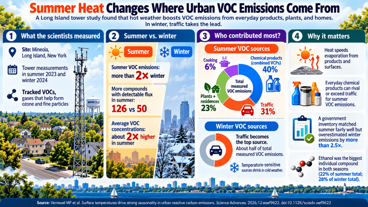 Summer Heat and Urban VOC Sources