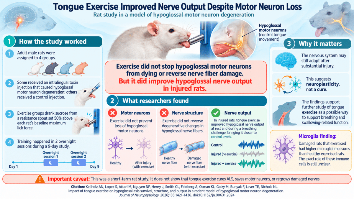 Tongue Exercise and Nerve Output in Rats