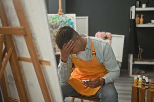frustrated artist